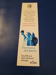 U.S. Scott# 3485b, 2001 Statue of Liberty, Booklet Pane of 10, SCV: FREE SHIPP