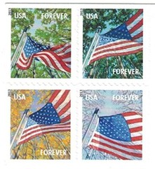 100 Multicolor Forever Stamps A Flag For All Seasons USPS Self Adhesive