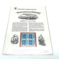 1979 USPS Robert F. Kennedy Commemorative – Official Stamp Presentation Sheet