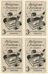 United States Religious Freedom 3¢ Postage Stamp #1099 Pack of 100