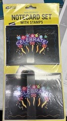 Celebrate notecard set- USPS w/stamps Post Office stops selling this in 03/31/23