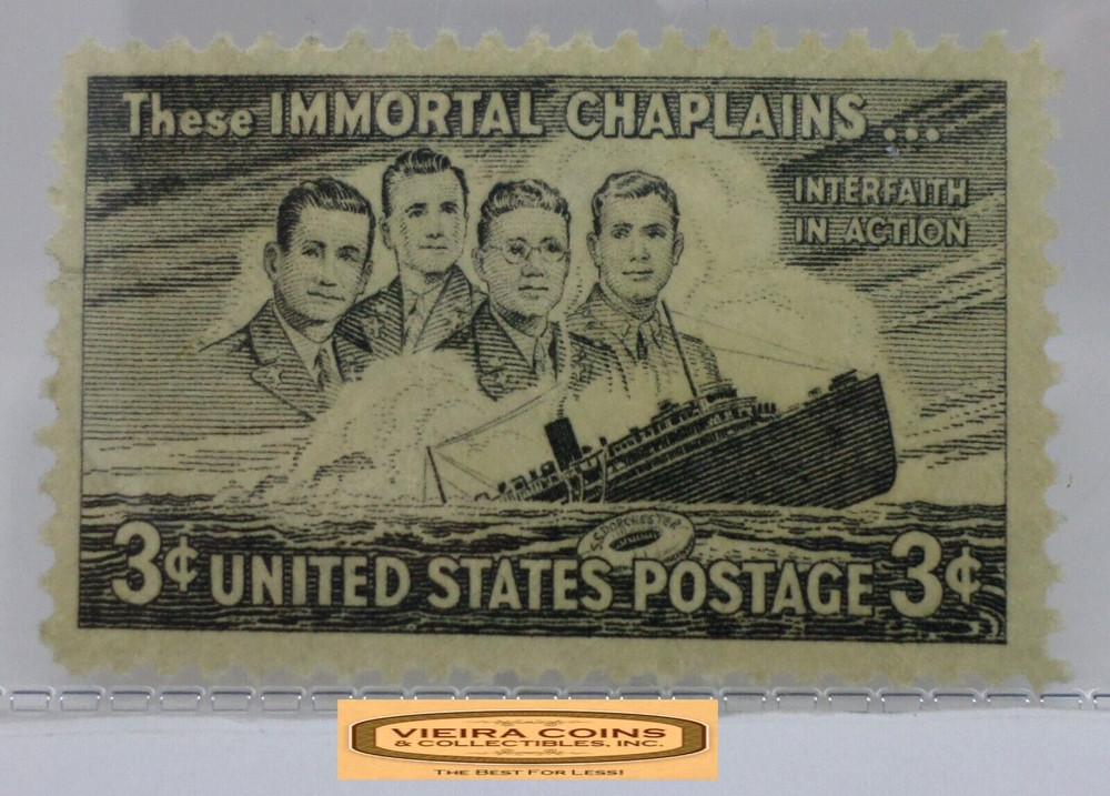 USA Postage These Immortal Chaplains 3 Cents Stamp – #S41753NQ