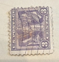 Scott # 537 1919 3 Cent «Victory and Flags» U.S. Postage Stamp