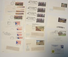 On Paper US Postage Stamp Cut Offs 80s-90s
