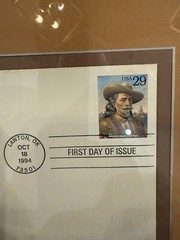 Legends of the West Buffalo Bill 22kt Gold Stamp First Day Of Issue Framed 11×14