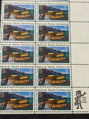 1972 US Scott #1452, 6c National Parks Centennial Stamps, MNH Block of 20