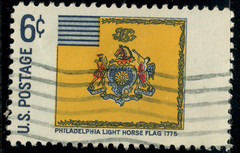 USA – 1968 – Historic Flags – Philadelphia Light Horse Flag, 1775 – 6¢ – #3304