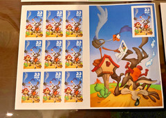 Five Booklets x 10 = 50 of LOONEY TUNES Bugs Bunny Complete Set US Postage Stamp