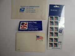 USPS First Class Flag Stamps Set of 40 New with 15 VTG Notecards