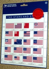 USPS 2000 Sheet of 20 «Stars & Stripes» 33¢ Stamps USA Scott 3403 MNH
