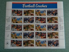 US SC# 3143 – 3146 PANE OF 20 FOOTBALL COACHES MNH (LOT F)