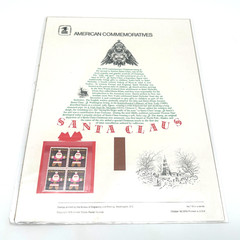 1979 USPS Santa Claus Christmas Stamps American Commemoratives Sheet