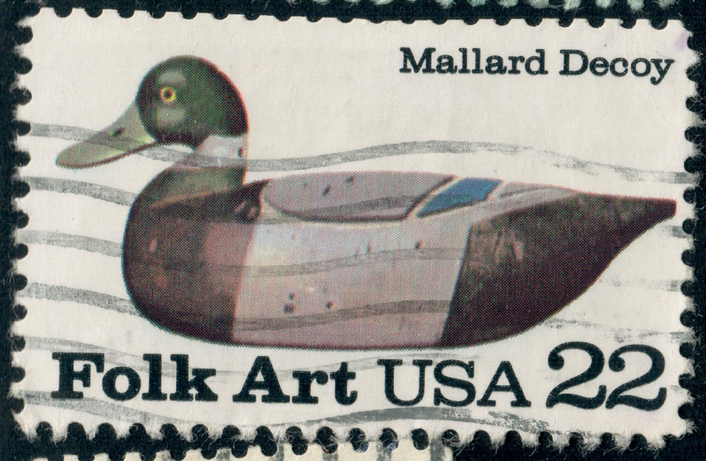 USA – 1985 – American Folk Art – Mallard Decoy – 22¢ – #3716