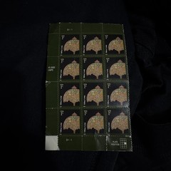2003 Tiffany Lamp Stamp – Sheet of 12 – 1 cent –