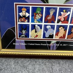 Disney Villains USPS Stamps Framed Art Maleficent New Stamps Framed D23 Limited