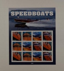 US SCOTT 4160 – 63 PANE OF 12 SPEEDBOATS STAMPS 41 CENT FACE MNH
