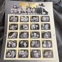 FOLK HEROES And TV Early Memories US Collectible Postage Stamps
