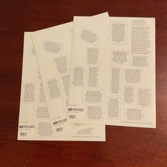 3 sheets of STAR WARS Character Anniversary Set US # 4143