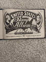 Vintage 1930s U.S. Stamp Album – 1893 Columbians, Prexies, Airmail & Philippines