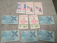 1978 15c Windmills & flag, rose, mixed lot stamps ( LOT OF 10/BOOKS) NEW
