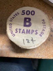 RARE 1981 18 CENT STAMPS 500 STAMP COIL ROLL ORIGINAL WRAPPING AMERICAN EAGLE