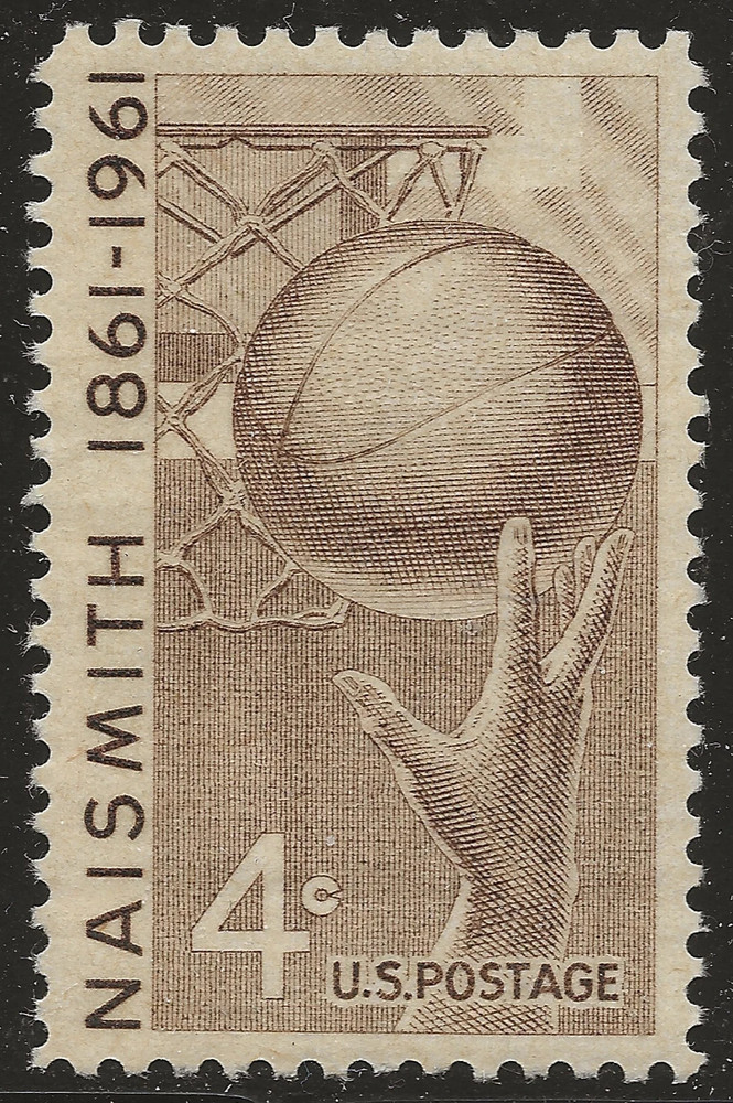 USA 1961 – James Naismith, Honoring Basketball, 1861-1961🏀🏀MNH Stamp🤩Sc.#1189