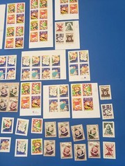 USPS MINT NH VINTAGE CHRISTMAS CARD SANTA FROSTY TREE POSTAGE STAMPS $51+ F.V.