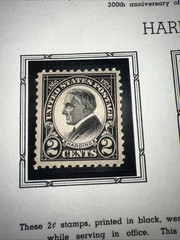 U.S.P.S. #610, 611, 612 – Black – Harding Memorial – 1923 – MPH – Nice Set