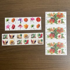Vintage Tropical Flowers Beautiful Blooms and Crops of the Americas Stamps lot