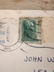 Vintage 1963, Andrew Jackson, 1 Cent Stamp, Green RARE