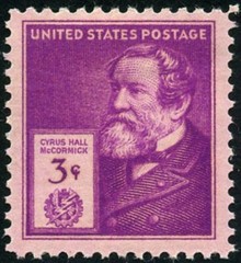 USA 1940 – Famous American Series – Cyrus Hall McCormick/Inventor – Sc. #891 😎