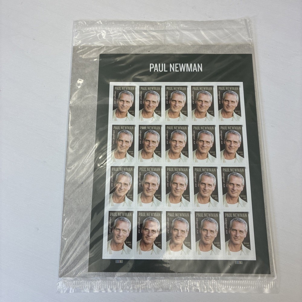 US SCOTT 5020 PANE OF 20 PAUL NEWMAN STAMPS FOREVER MNH SEALED IN USPS WRAPPER