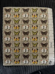 US SCOTT 1712 – 1715 SHEET OF 50 BUTTERFLY STAMPS 13 CENT FACE MNH