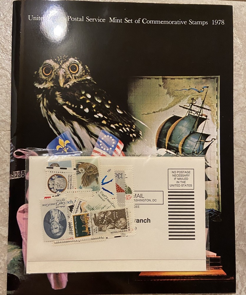 1978 USPS Set of Commemorative mint set w/postage STAMPS SEALED