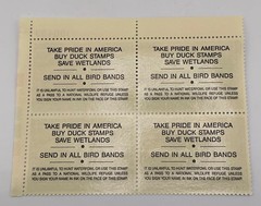 1992 US Federal Scott #RW59 Spectacled Eider Block of 4 MNH