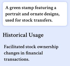 United States Internal Revenue $1 Stock Transfer Stamp – Machine Cancelled
