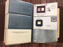 Golden Replicas Of United States Stamps. Elizabeth Bonney. US Stamp Album.