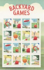 US SCOTT 5627a – 5634a NDC SHEET OF 16 BACKYARD GAMES FOREVER STAMPS MNH