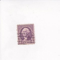 US Stamp WASHINGTON 3 CENTS PURPLE STAMP 1932 PERF. (US)
