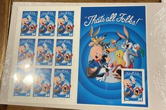 3 Packs Porky Pig “That’s All Folks” 34 Cent Postage stamps sealed never opened
