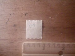 1923 2c Washington, carmine, coil waste, Rare collectable.