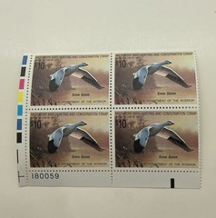 1988 US Federal Scott #RW55 Snow Goose Block of 4 (166)