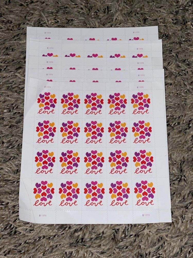 US SCOTT 5339 PANE OF 20 LOVE STAMPS FOREVER ISSUED 2019 MNH (6 Sheets)