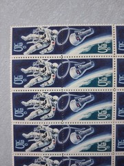 US Postage Astronaut outer Space 5Cents Block 45 Stamps Unused NASA Set Rare