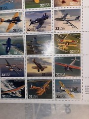 US SCOTT 3142 PANE OF 20 CLASSIC AMERICAN AIRCRAFT STAMPS 32 CENT FACE MNH