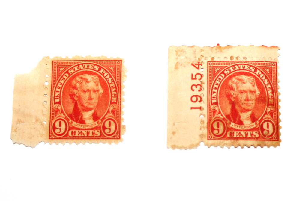 Thomas Jefferson 9 cent stamp Set of 2 Stamps