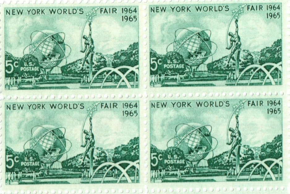 United States New York World’s Fair 5¢ Postage Stamp #1244 Pack of 100