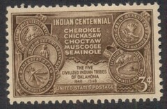#972 3¢ INDIAN NATIONS, MAP LOT OF 400 MINT STAMPS, SPICE UP YOUR MAILINGS!