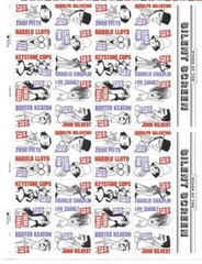 US SCOTT 2819 -2828 SHEET OF 40 SILENT SCREEN STARS STAMPS 29 CENT FACE MNH