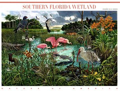 USA 2006 NATURE OF AMERICA, SOUTHERN FLORIDA WETLAND, 8th SERIES, SCOTT 4099 MNH